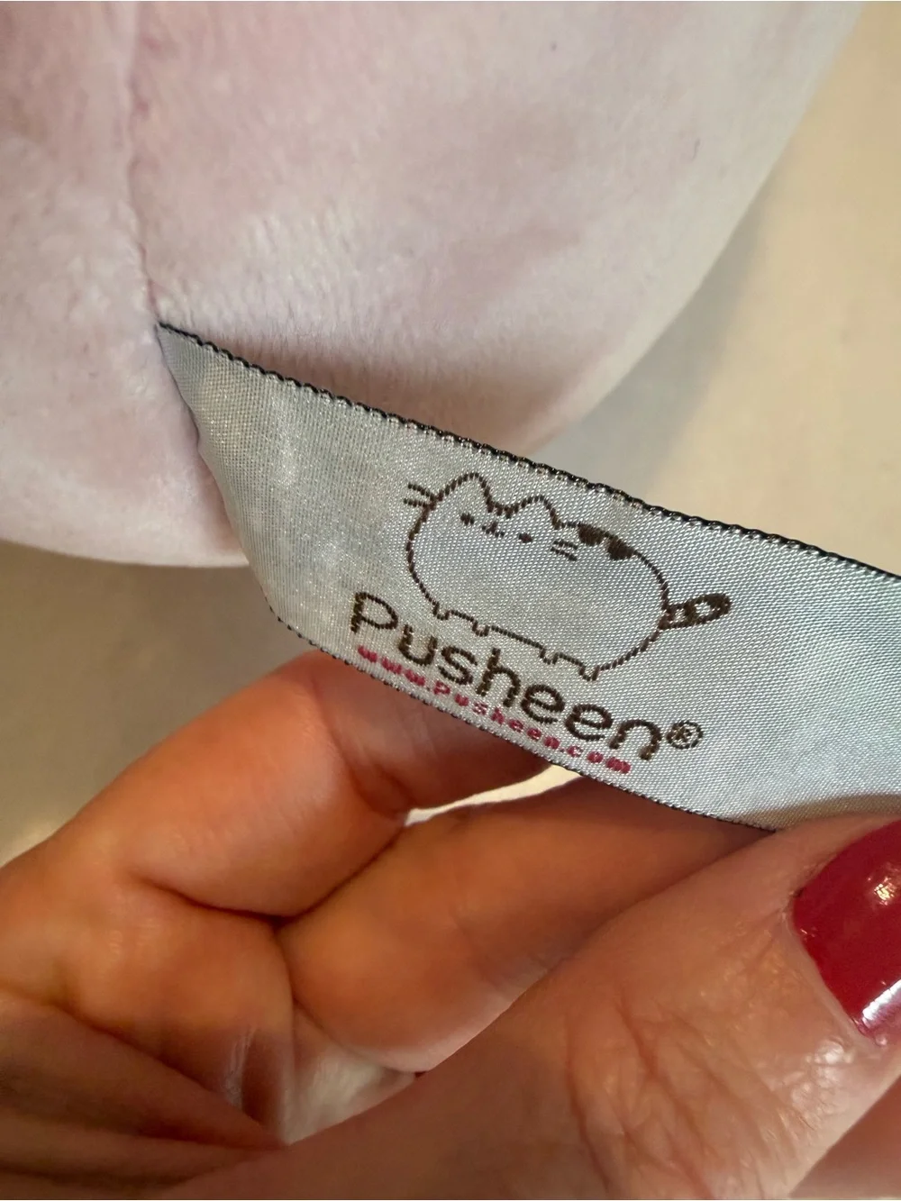Plush Bunny-Ear and Pink Decorative Pusheen Pair